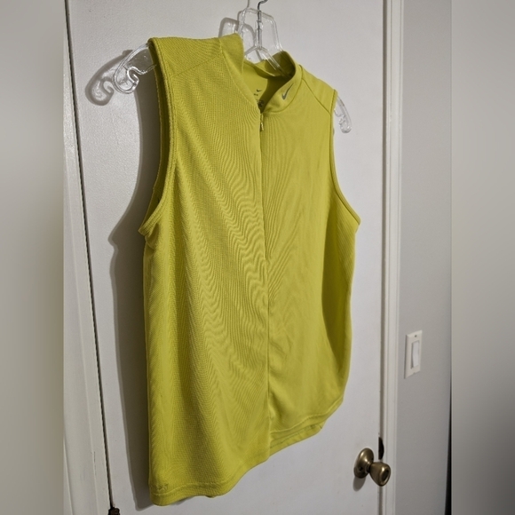 Nike Tops - Nike Half Zip Yellow Tank Top Large